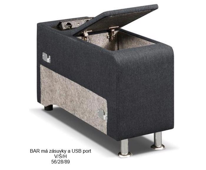 Fotogalerie Sedací souprava Demo s elektrickým relaxačním křeslem Demo LUX