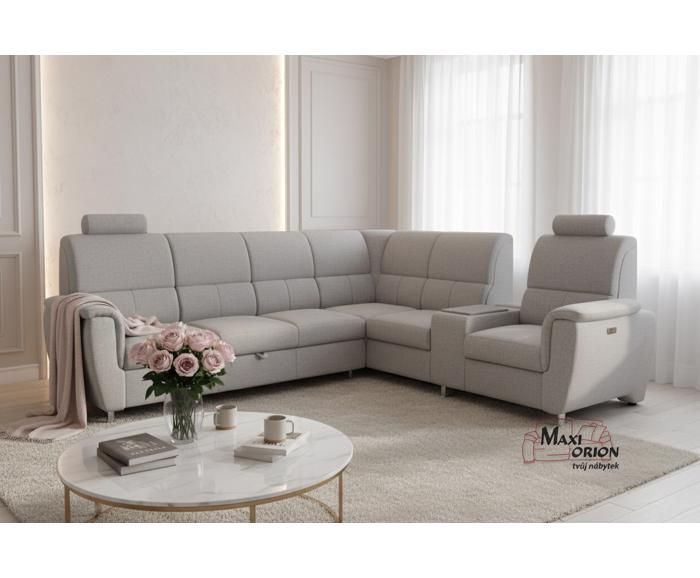 Ukázkové napojení křesla LUX ke spojovacímu baru sedačky Demo