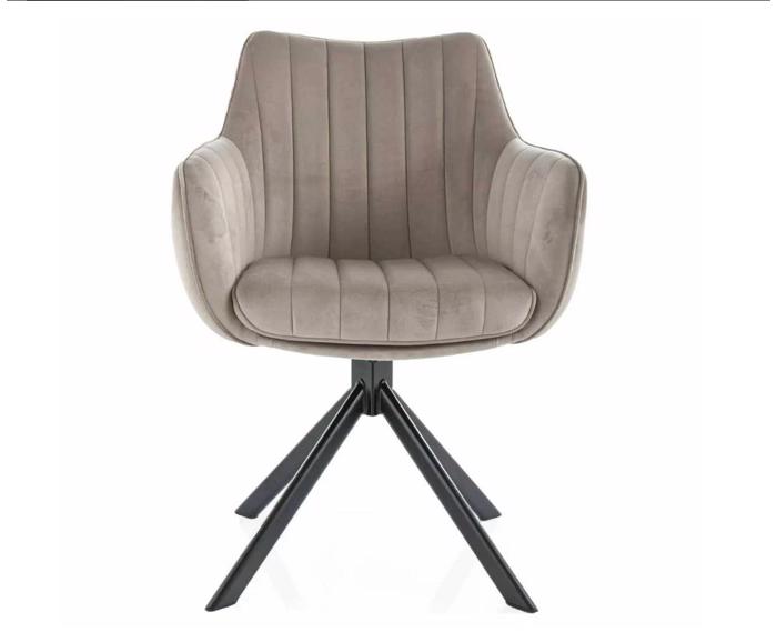 Fotogalerie Jídelní křeslo Azura Velvet Cappuccino Bluvel 38