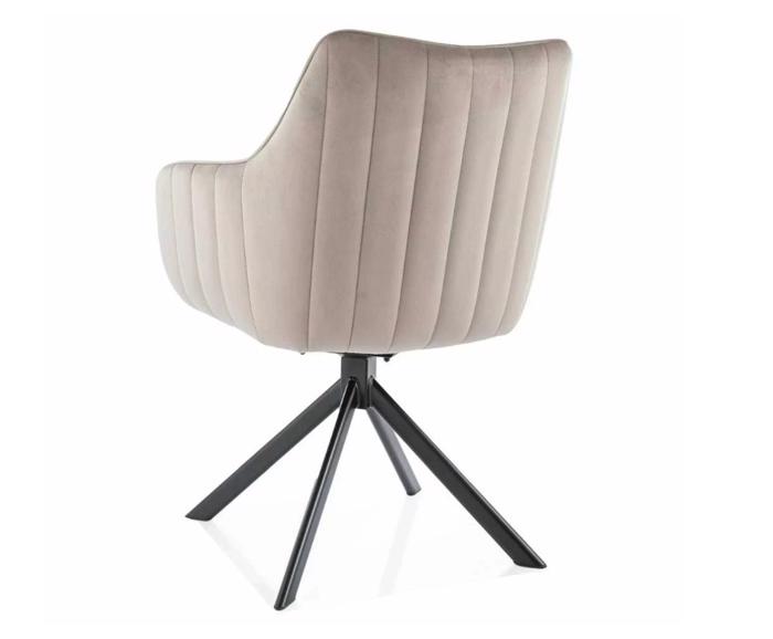 Fotogalerie Jídelní křeslo Azura Velvet Cappuccino Bluvel 38