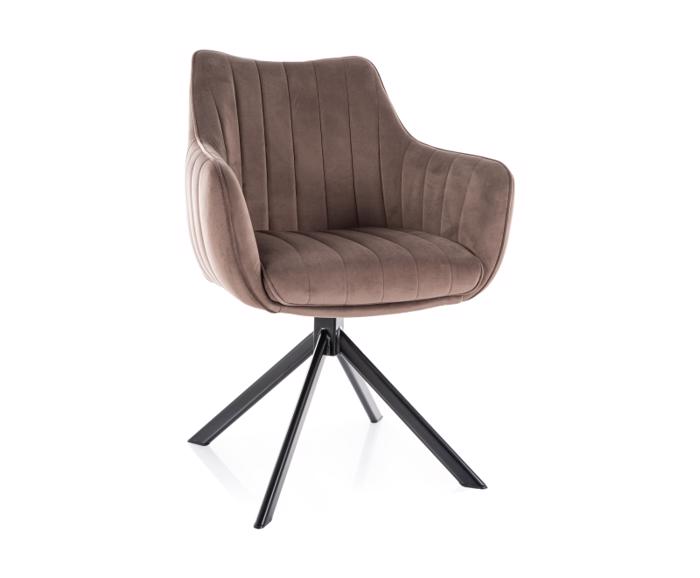 Fotogalerie Jídelní křeslo Azura Velvet Cappuccino Bluvel 38