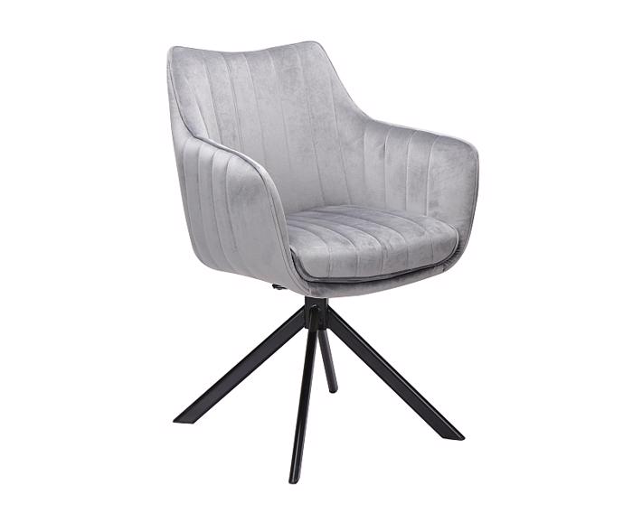 Fotogalerie Jídelní křeslo Azura Velvet Šedá Bluvel 14