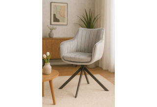 Jídelní křeslo Azura Velvet Šedá Bluvel 14