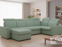 Fotogalerie Luxusní rohová rozkládací sedací souprava Marshall do U