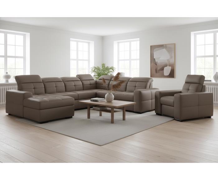 I takto může doplnit křeslo Kanton Vaši sedací soupravu – ukázka interiéru