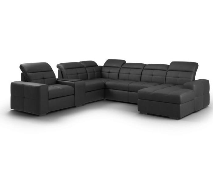 Fotogalerie Sedací souprava Kanton do U s barem a el. křeslem