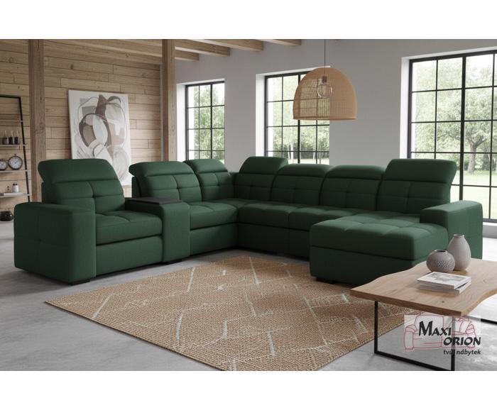 Fotogalerie Sedací souprava Kanton do U s barem a el. křeslem