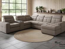 Fotogalerie Sedací souprava Kanton do U s barem a el. křeslem