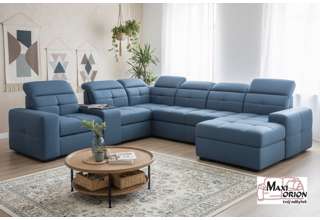 Sedací souprava Kanton do U s barem a el. křeslem