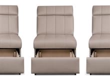 Fotogalerie Rozkládací rohová sedačka s elektrickým křeslem a barem do U - Marshall 