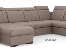 Fotogalerie Luxusní rohová rozkládací sedací souprava Marshall do U