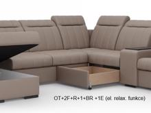 Fotogalerie Rohová sedací souprava s barem Marshall do U