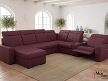 Fotogalerie Rozkládací rohová sedačka s elektrickým křeslem a barem do U - Marshall 