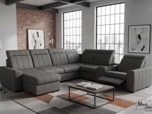 Fotogalerie Rozkládací rohová sedačka s elektrickým křeslem a barem do U - Marshall 