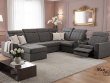 Fotogalerie Rozkládací rohová sedačka s elektrickým křeslem a barem do U - Marshall 