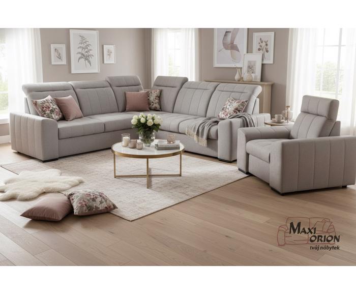 Ukázka interiéru – takto může vypadat Vaše křeslo Marshall v kombinaci se sedací soupravou Marshall v nabídce