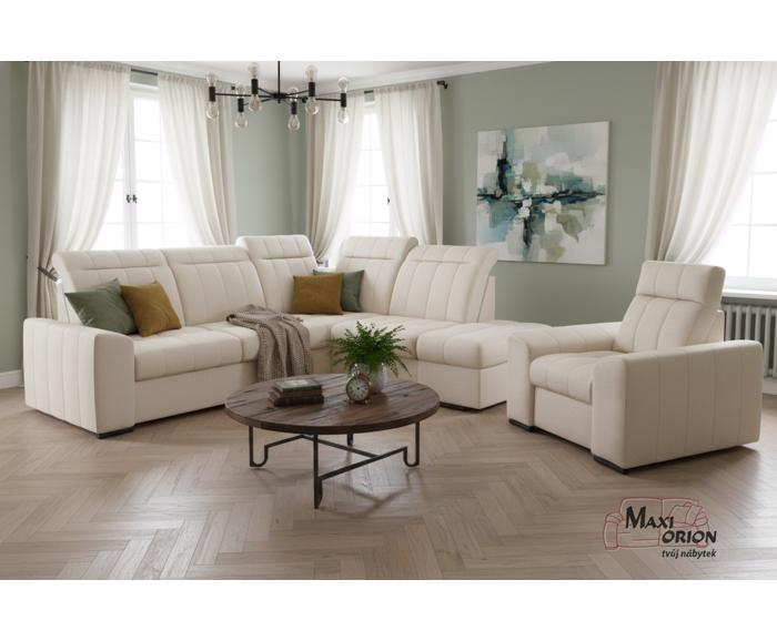 Ukázka interiéru – takto může vypadat Vaše křeslo Marshall v kombinaci se sedací soupravou Marshall v nabídce