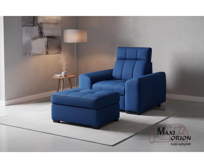 Ukázka interiéru – takto může vypadat Vaše křeslo Marshall v kombinaci s taburetem Marshall v nabídce