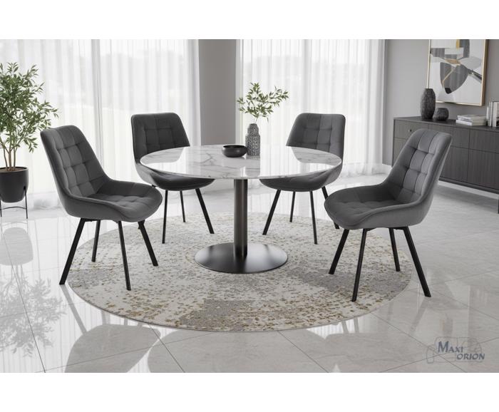 Ukázka interiéru – otočná jídelní židle Moty Velvet 