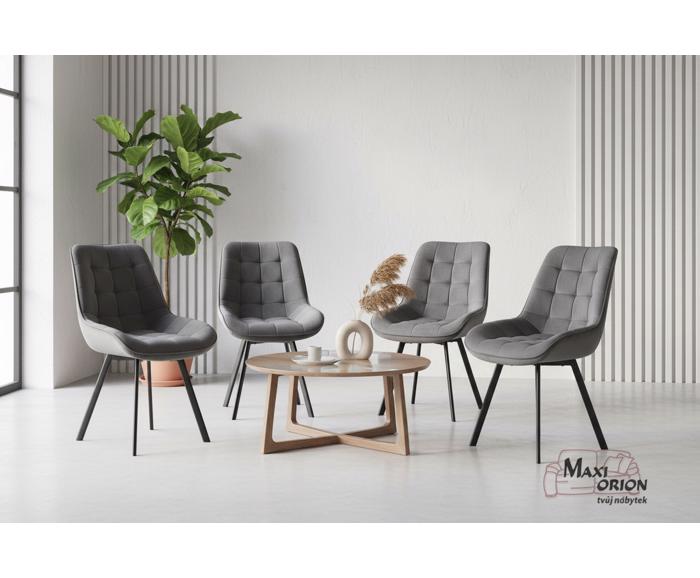 Ukázka interiéru – otočná židle Moty Velvet nejen k jídelnímu stolu