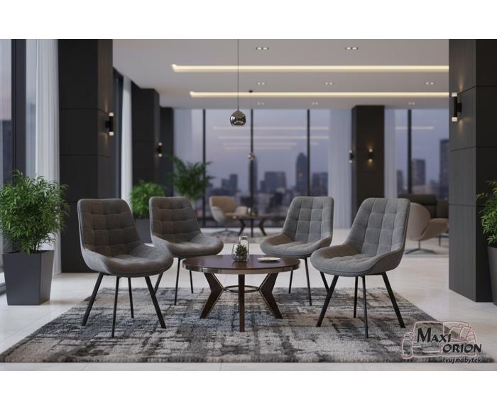 Ukázka interiéru – otočná židle Moty Velvet nejen k jídelnímu stolu