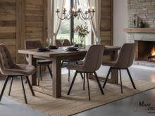 Fotogalerie Otočná jídelní židle Moty Velvet - Cappuccino