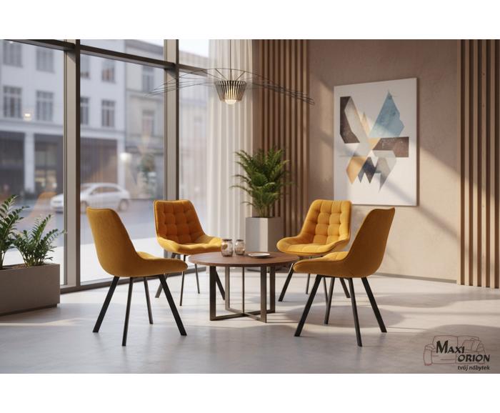 Ukázka interiéru – otočná židle Moty Velvet nejen k jídelnímu stolu