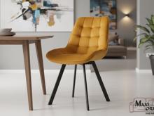 Fotogalerie Otočná jídelní židle Moty Velvet - Curry 