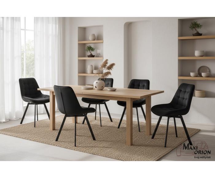 Ukázka interiéru – otočná židle Moty Velvet nejen k jídelnímu stolu