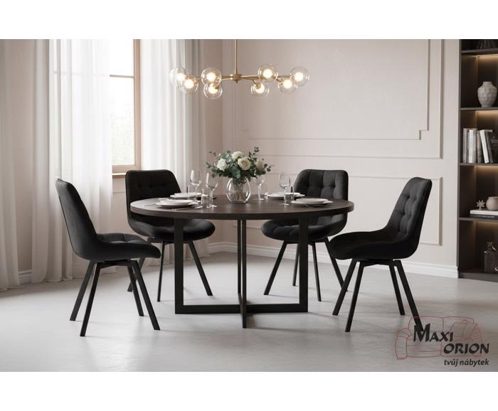 Ukázka interiéru – otočná židle Moty Velvet nejen k jídelnímu stolu