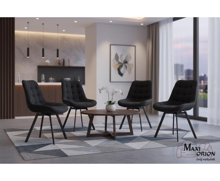 Ukázka interiéru – otočná židle Moty Velvet nejen k jídelnímu stolu