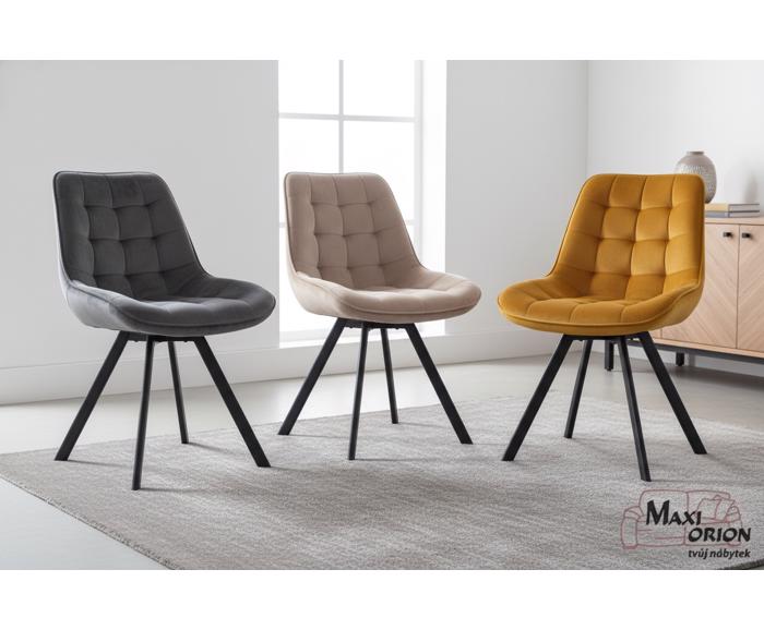 Otočné židle Moty Velvet v nabídce ve více barvách