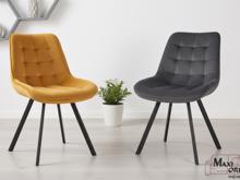 Fotogalerie Otočná jídelní židle Moty Velvet - tmavě béžová 