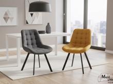 Fotogalerie Otočná jídelní židle Moty Velvet - tmavě béžová 