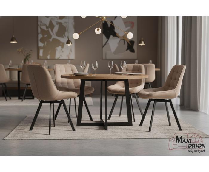 Otočné židle Moty Velvet – ukázka interiéru