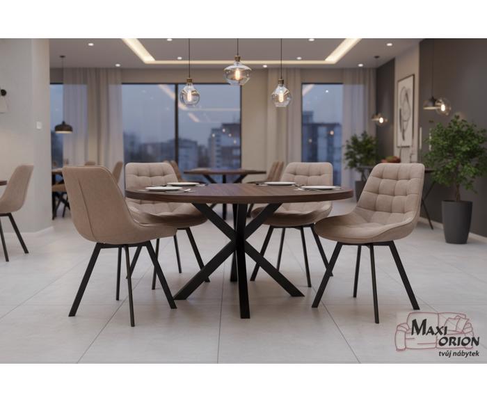 Otočné židle Moty Velvet – ukázka interiéru