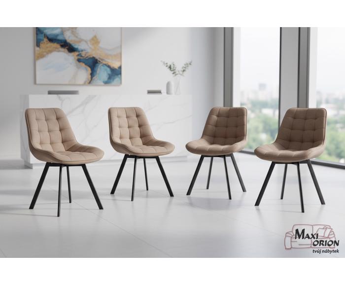 Otočné židle Moty Velvet – ukázka interiéru