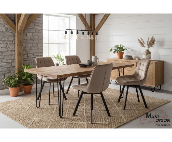 Otočné židle Moty Velvet – ukázka interiéru