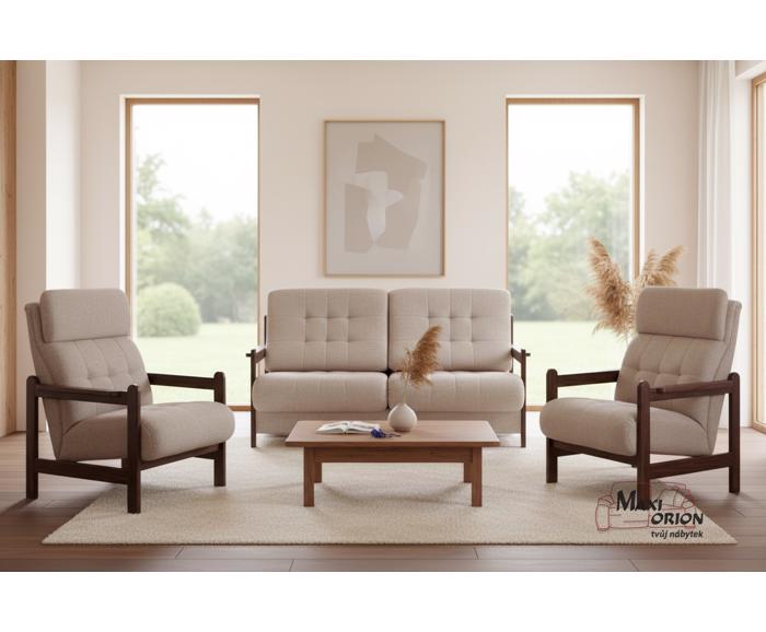 Ukázka interiéru – takto může vypadat Vaše sedací souprava Barbora s křesly 