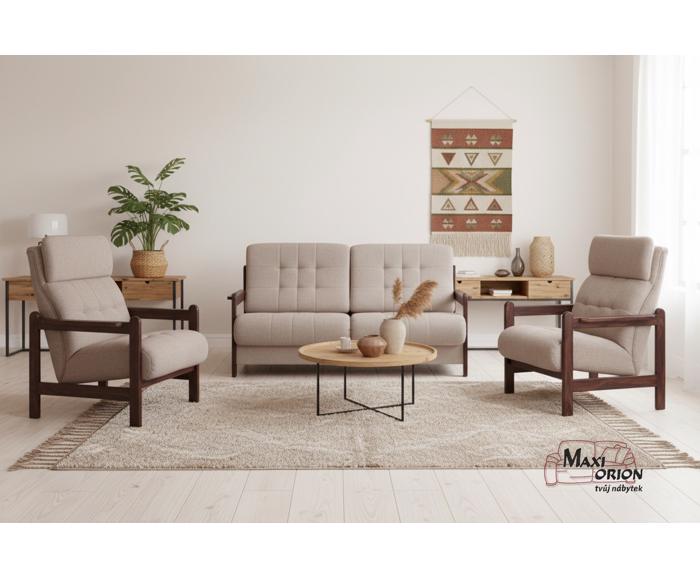 Ukázka interiéru – takto může vypadat Vaše sedací souprava Barbora s křesly 