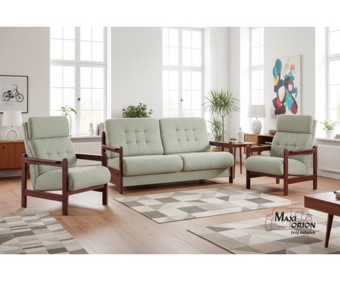 Ukázka interiéru – takto může vypadat Vaše sedací souprava Barbora s křesly 