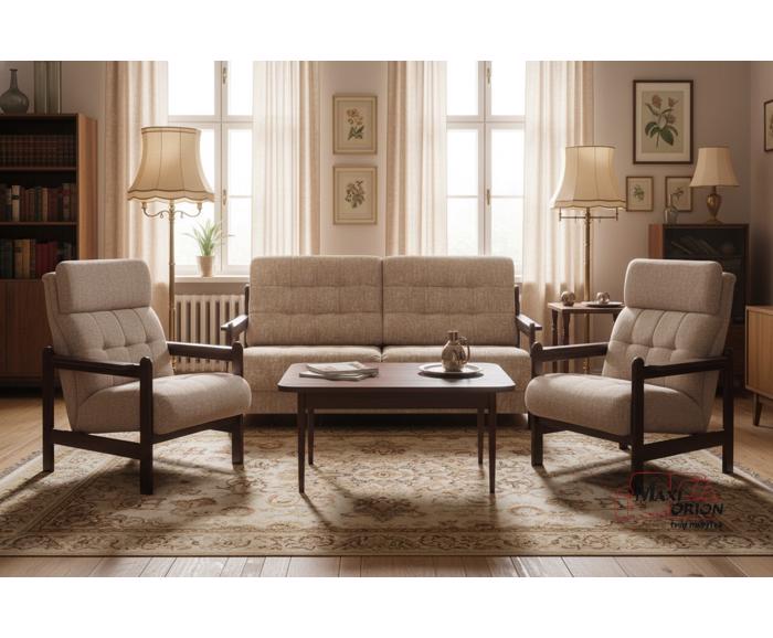 Ukázka interiéru – takto může vypadat Vaše sedací souprava Barbora s křesly 