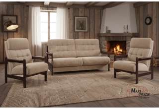 Ukázka interiéru – takto může vypadat Vaše sedací souprava Barbora s křesly 