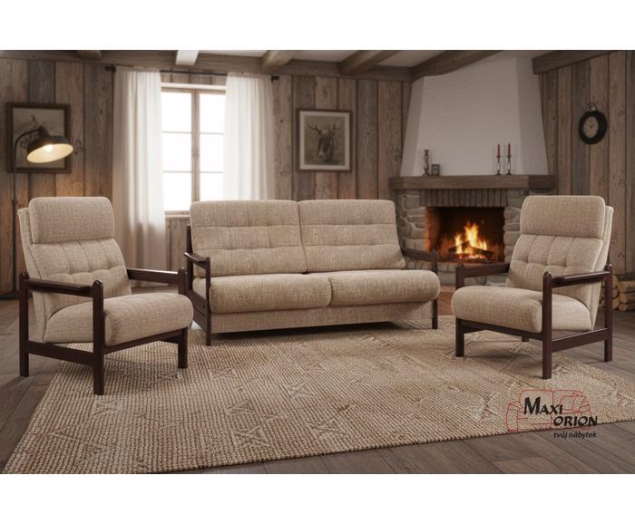 Ukázka interiéru – takto může vypadat Vaše sedací souprava Barbora s křesly 