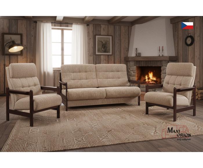 Ukázka interiéru – takto může vypadat Vaše sedací souprava Barbora s křesly 