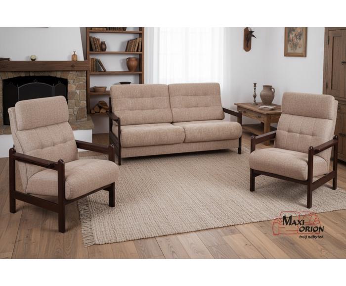 Ukázka interiéru – takto může vypadat Vaše sedací souprava Barbora s křesly 