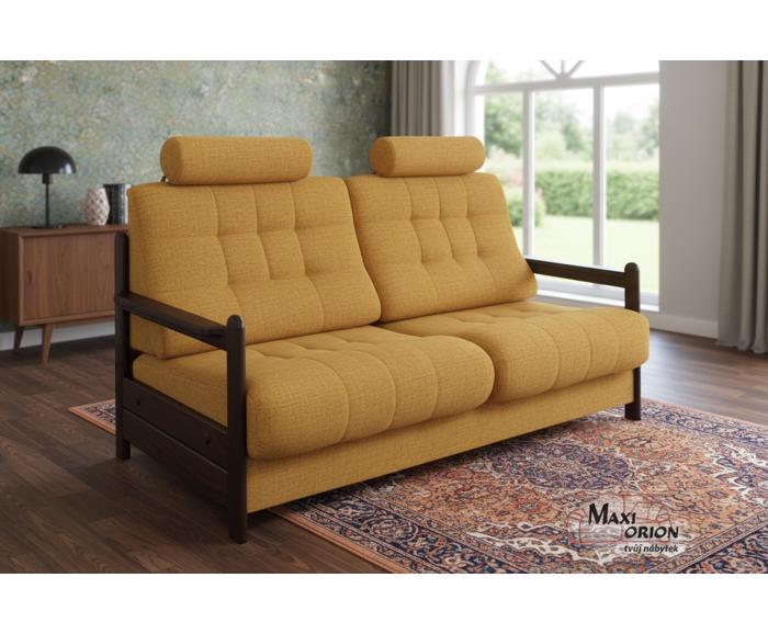 Ukázka interiéru – takto může vypadat Vaše sedací souprava Barbora s opěrkami hlavy – lze doobjednat