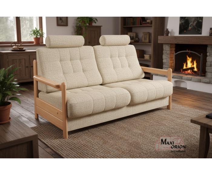 Ukázka interiéru – takto může vypadat Vaše sedací souprava Barbora s opěrkami hlavy – lze doobjednat