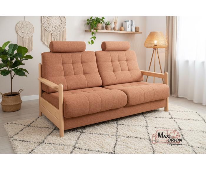 Ukázka interiéru – takto může vypadat Vaše sedací souprava Barbora s opěrkami hlavy – lze doobjednat