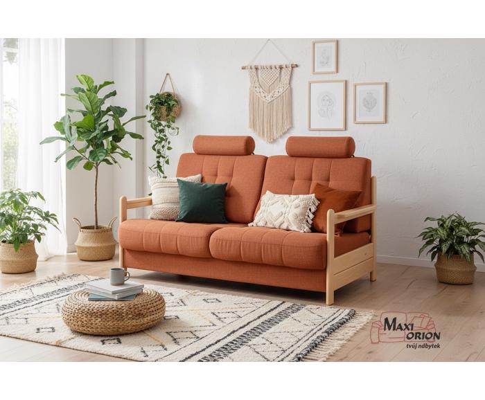 Ukázka interiéru – takto může vypadat Vaše sedací souprava Barbora s opěrkami hlavy – lze doobjednat